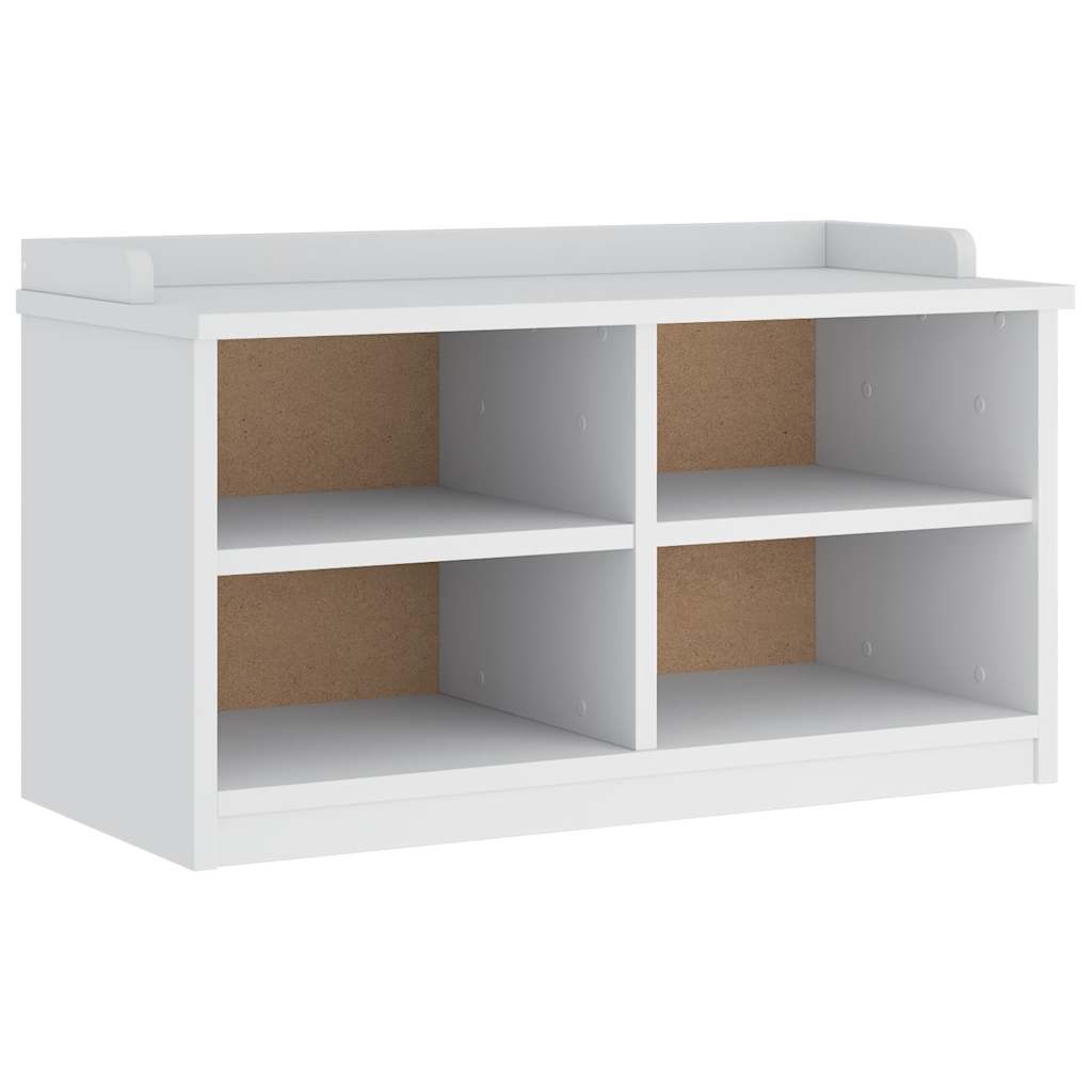 Sittebenk Gangbenk SANDNES Hvit 87x40x50 cm heltre furu