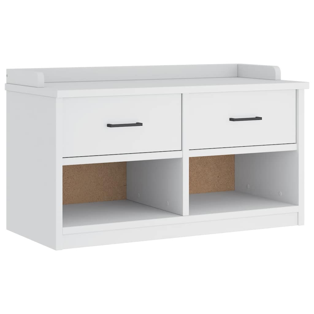 Sittebenk Gangbenk SANDNES Hvit 87x40x50 cm heltre furu