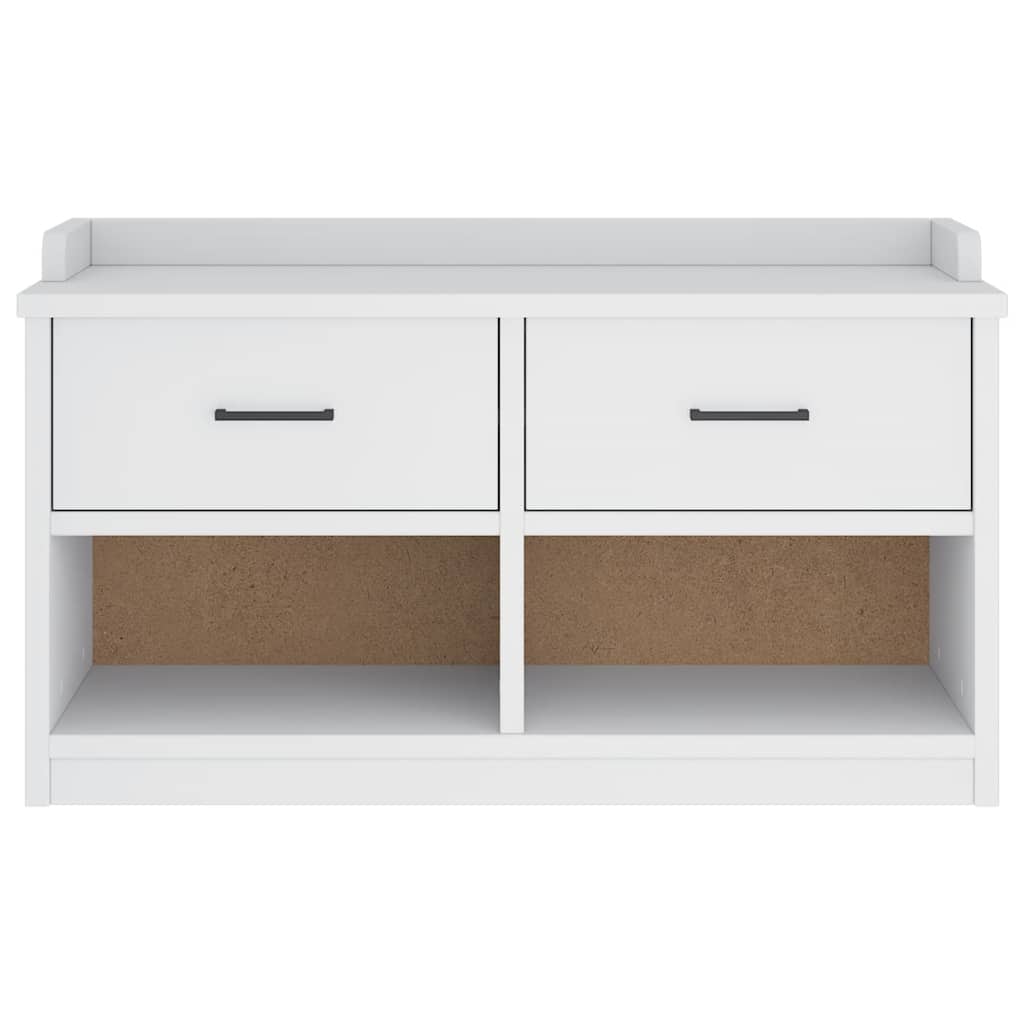 Sittebenk Gangbenk SANDNES Hvit 87x40x50 cm heltre furu
