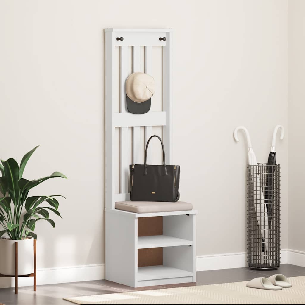 Hallmøbel Halltre SANDENS Hvit 45x40x159,5 cm heltre furu