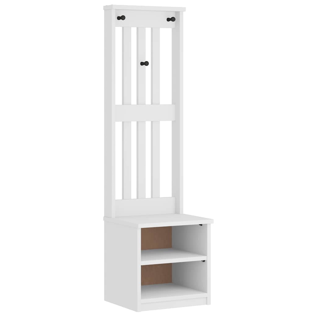 Hallmøbel Halltre SANDENS Hvit 45x40x159,5 cm heltre furu