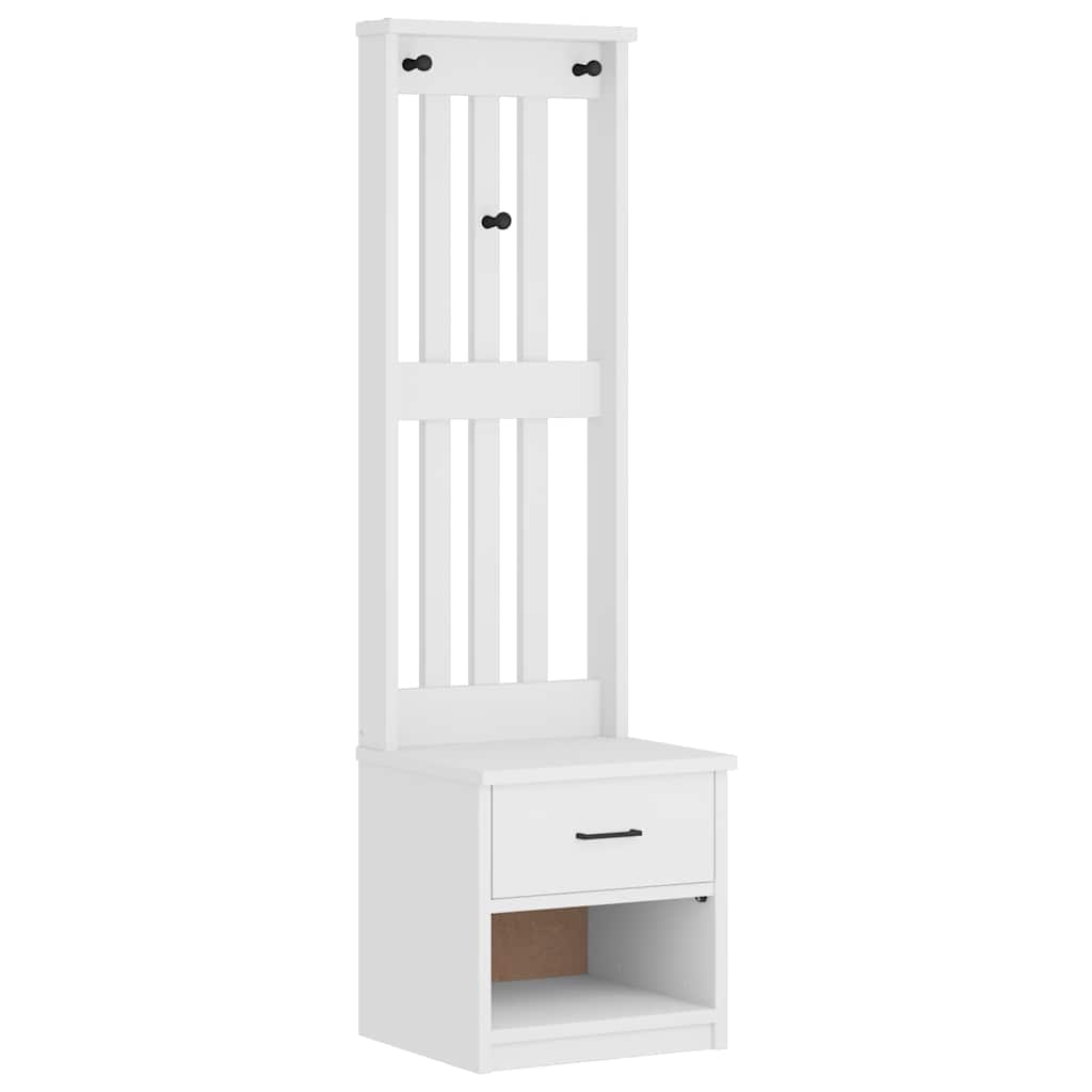 Hallmøbel Halltre SANDENS Hvit 45x40x159,5 cm heltre furu