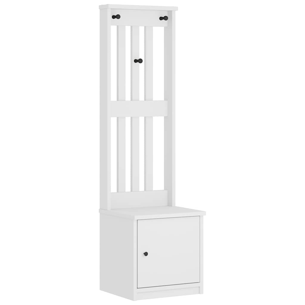 Hallmøbel Halltre SANDENS Hvit 45x40x159,5 cm heltre furu