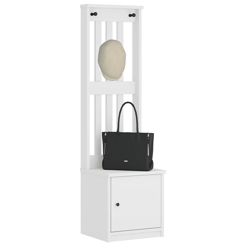 Hallmøbel Halltre SANDENS Hvit 45x40x159,5 cm heltre furu