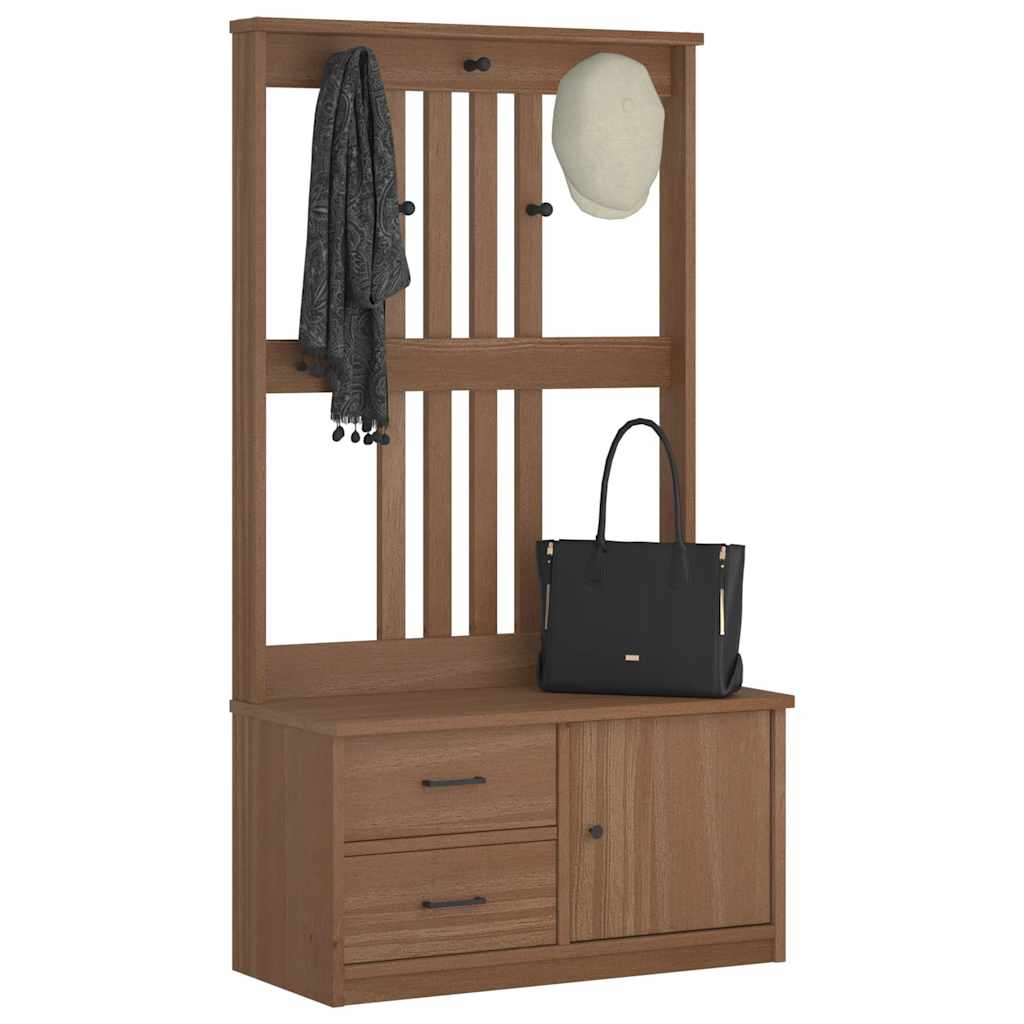 Hallmøbel Halltre SANDENS 87x40x159,5 cm heltre furu