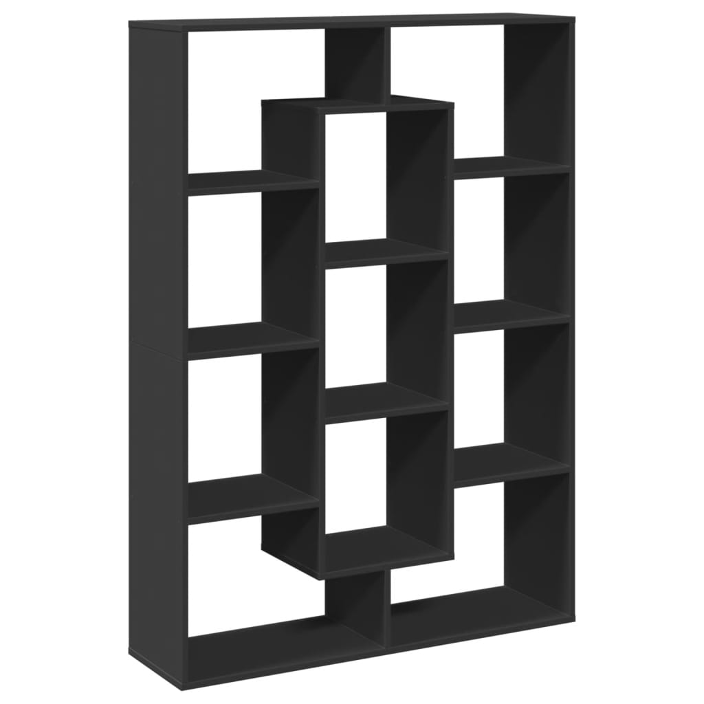 Bokhylle Svart 102x29x143 cm