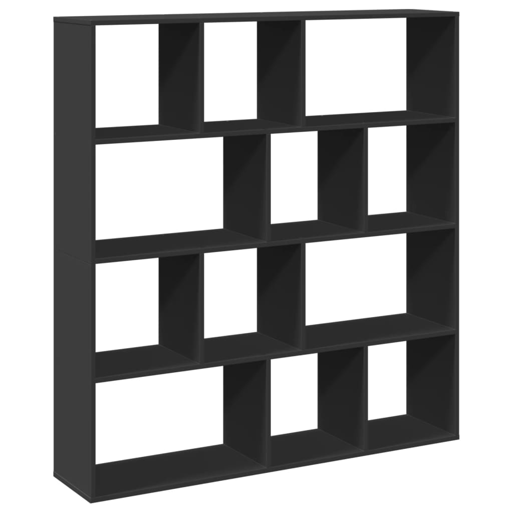 Bokhylle Svart 132x29x141,5 cm