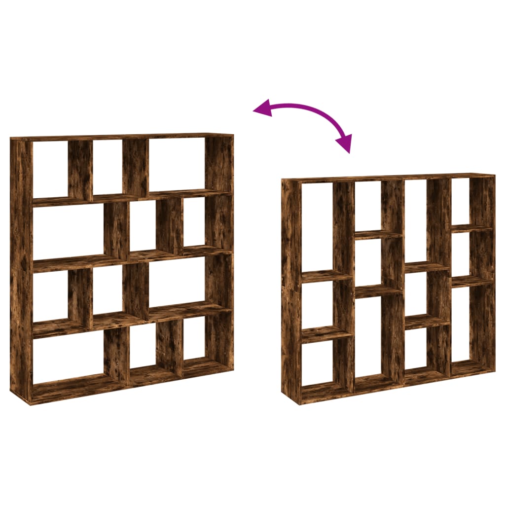 Bokhylle Røkt Eik 132x29x141,5 cm