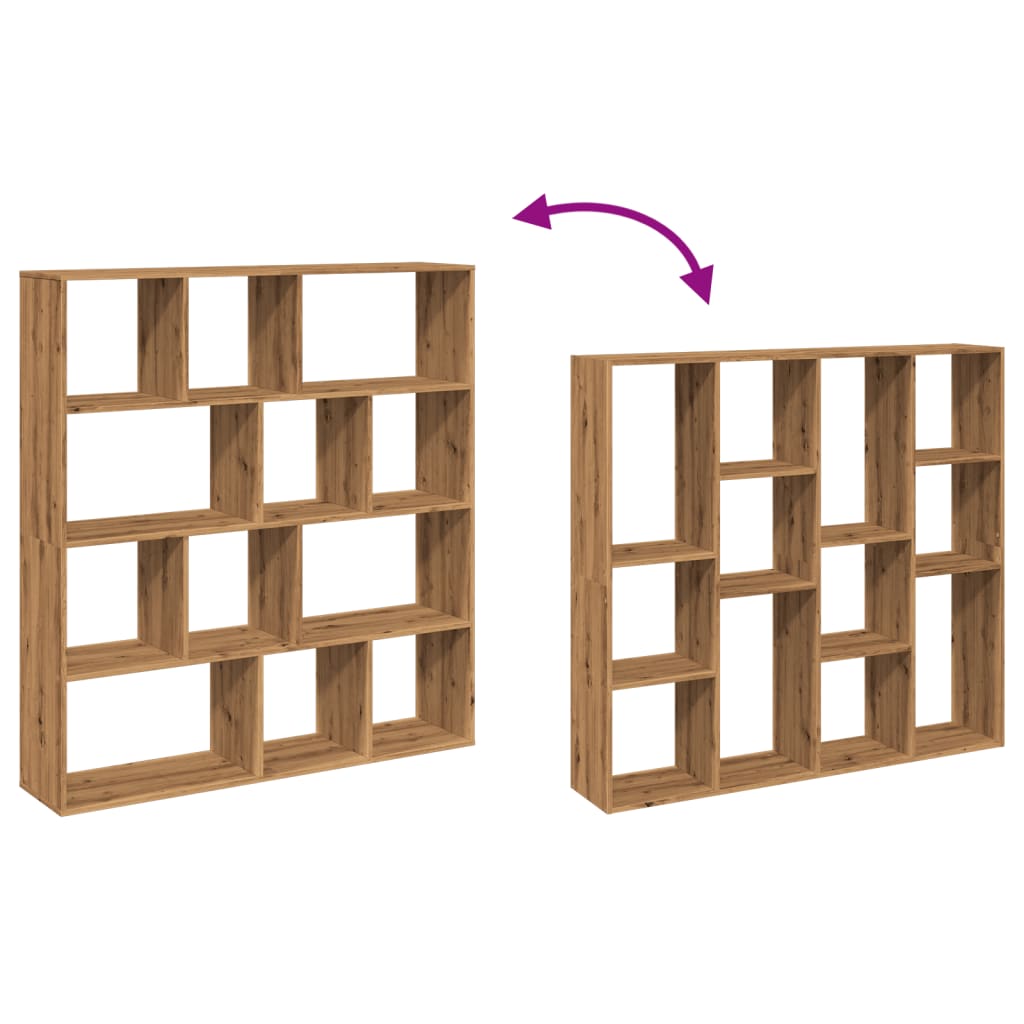 Bokhylle Brun Eik 132x29x141,5 cm