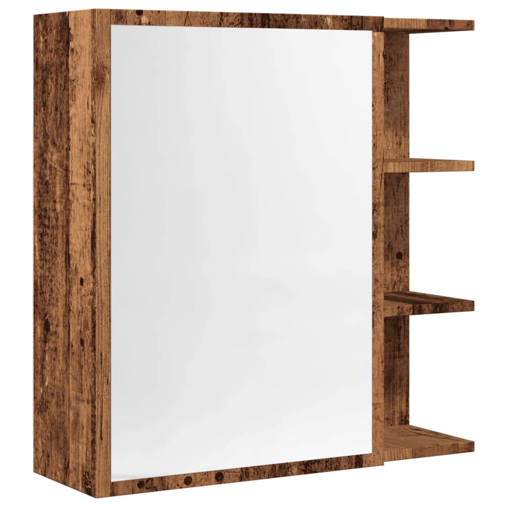 Baderomsspeil Speilskap til baderom Gammelt Tre 62,5x20,5x64cm