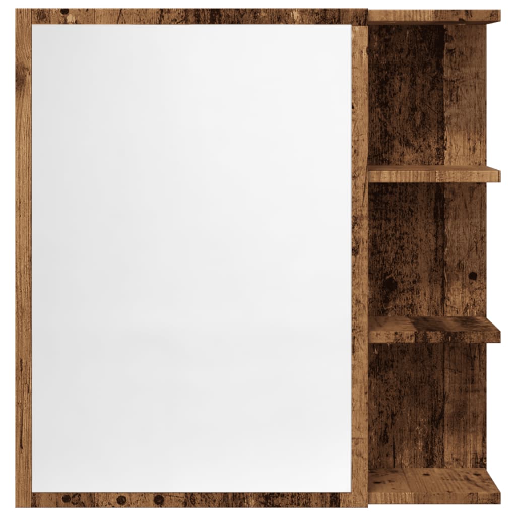 Baderomsspeil Speilskap til baderom Gammelt Tre 62,5x20,5x64cm