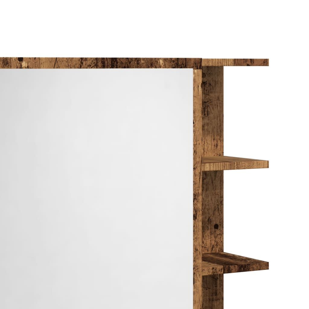 Baderomsspeil Speilskap til baderom Gammelt Tre 62,5x20,5x64cm