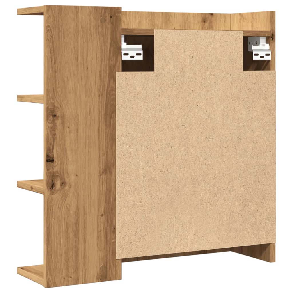 Baderomsspeil Speilskap til baderom Artisan Eik 62,5x20,5x64cm