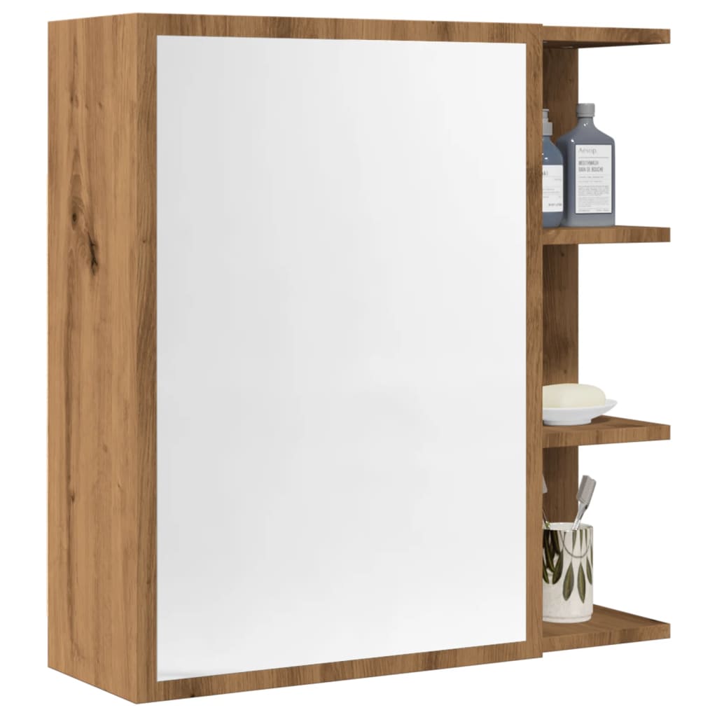 Baderomsspeil Speilskap til baderom Artisan Eik 62,5x20,5x64cm