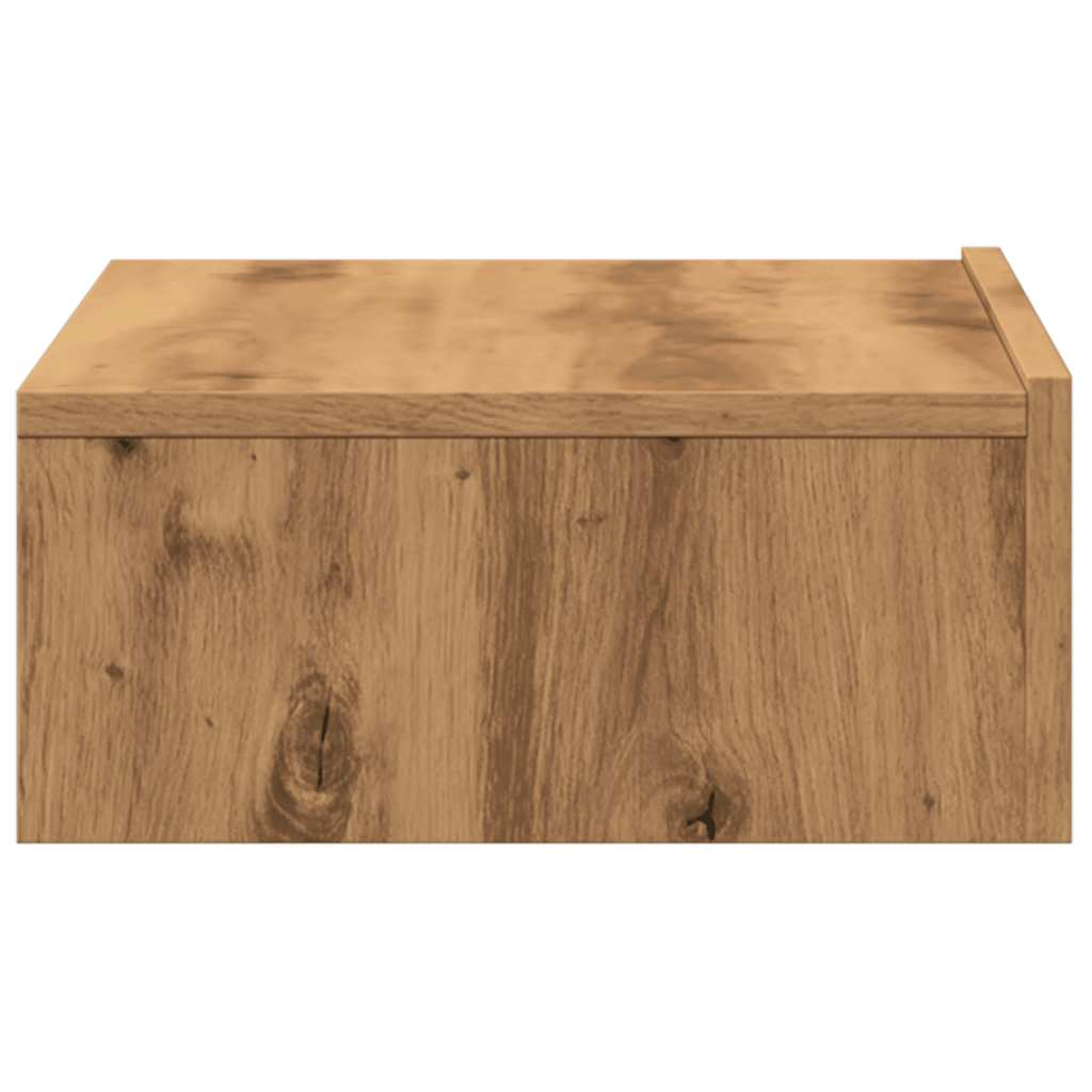 TV-Møbel Artisan Eik Tv-benker med LED-lys 2 stk 60x35x15,5 cm