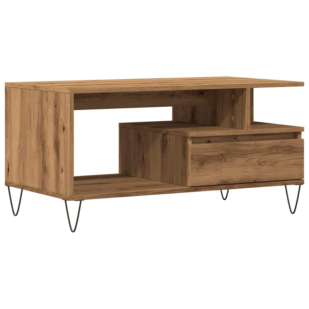 Salongbord Sofabord Artisan Eik 90x49x45 cm
