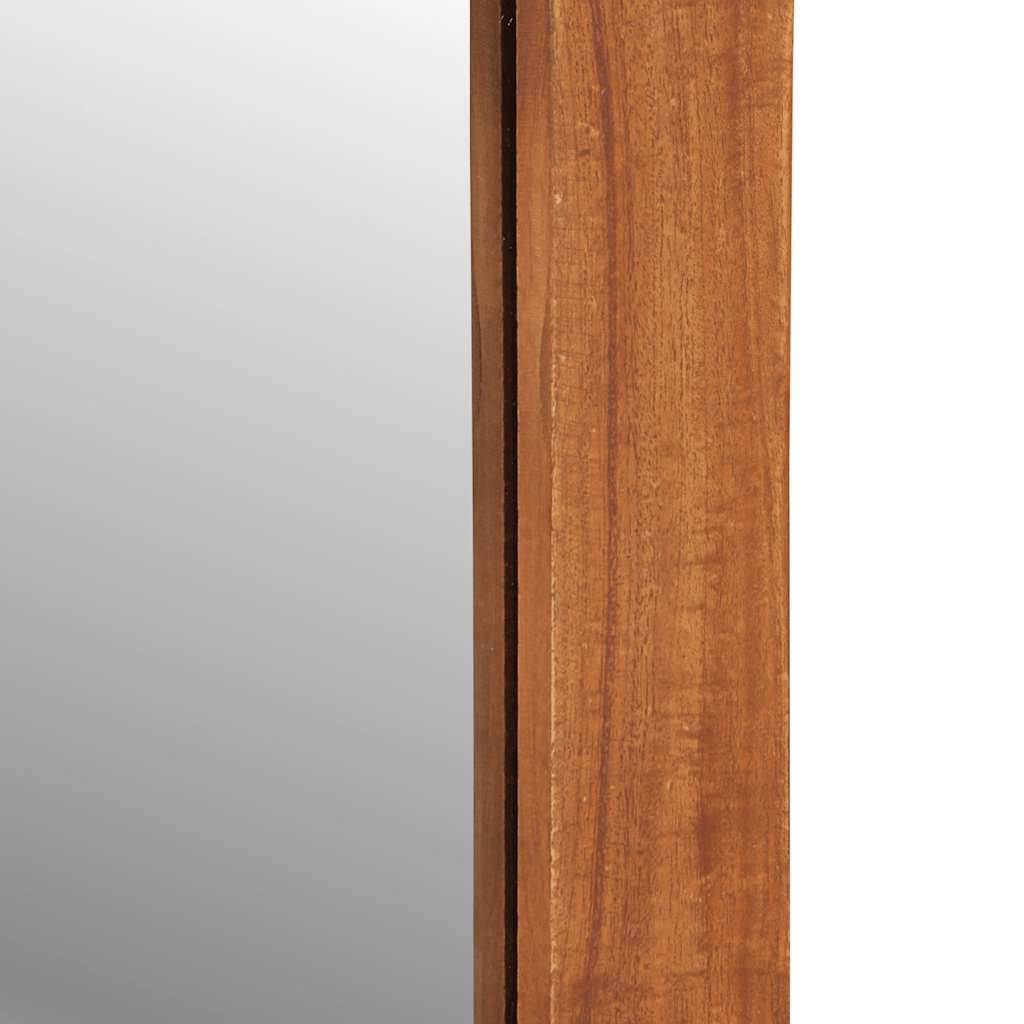 Veggspeil heltre akasie med skuffer 60x33x90 cm heltre akasie