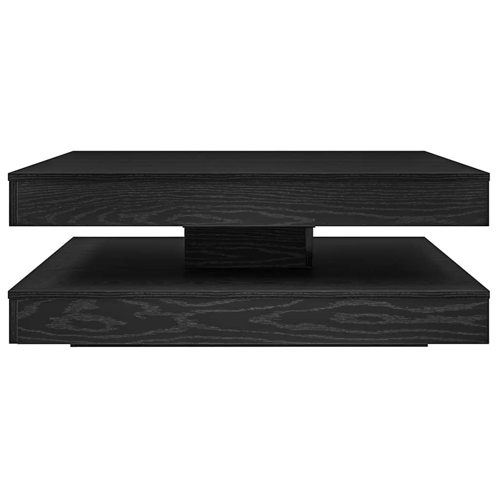 Salongbord Sofabord Svart 360-graders roterbart 90x90x34,5 cm
