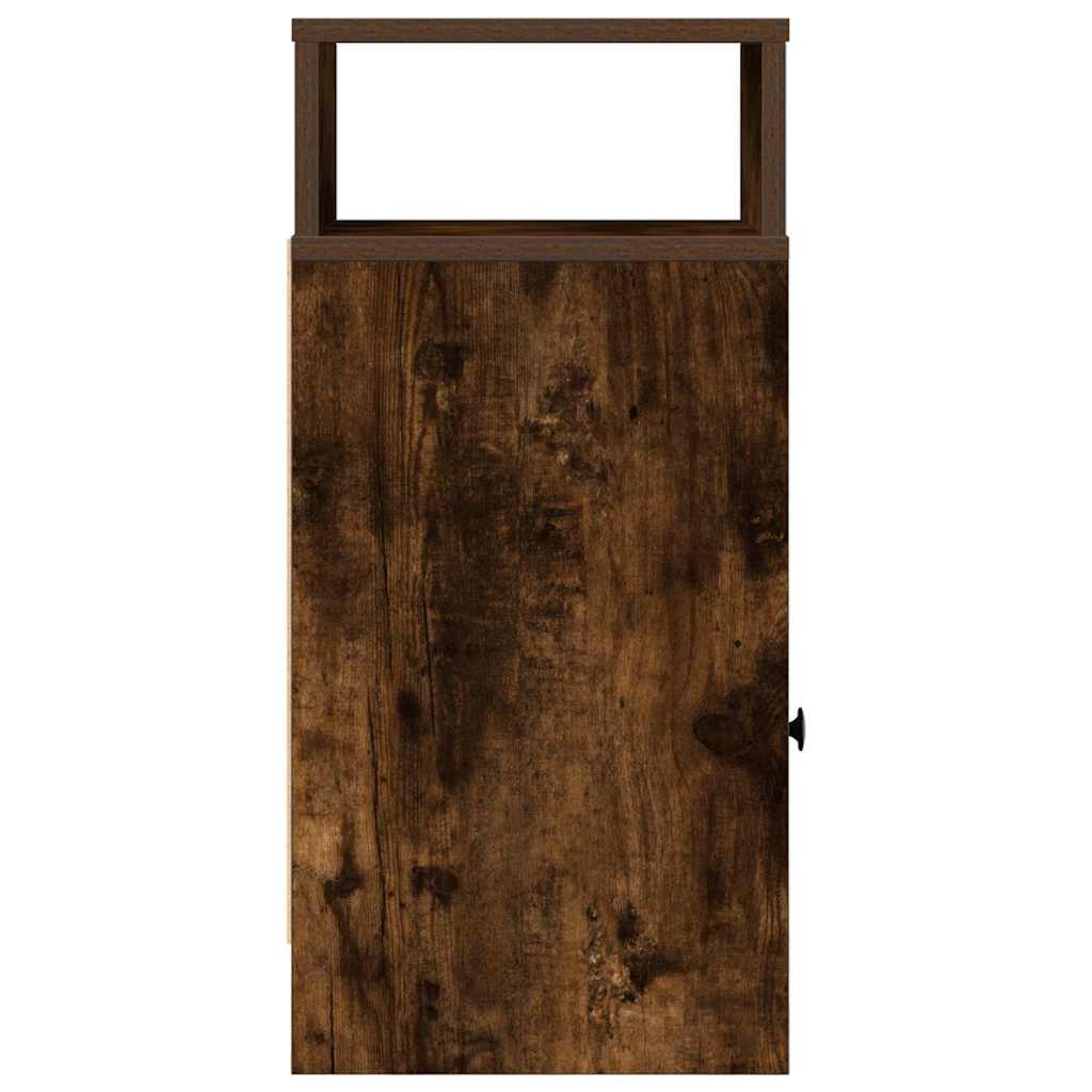 Nattbord Sengbord Røkt Eik med skuff 25x31x66 cm