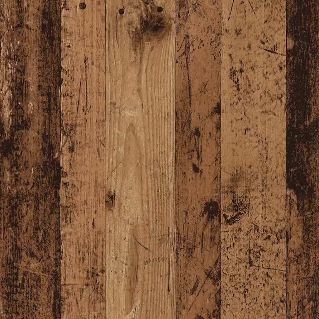 Nattbord med skuff gammelt tre 25x31x66 cm