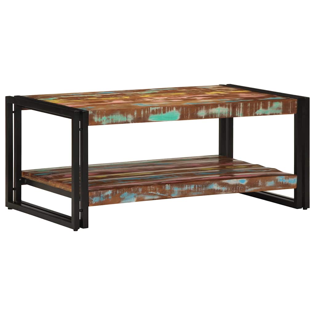 Salongbord Sofabord Tre Gjenvunnet Heltre flerfarget 90x50x38 cm