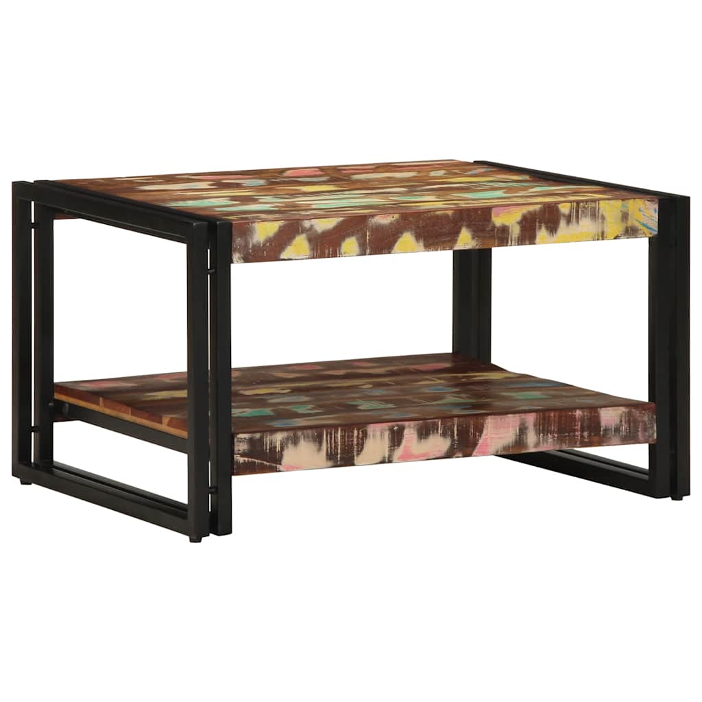 Salongbord Sofabord Tre Gjenvunnet Heltre flerfarget 70x50x38 cm