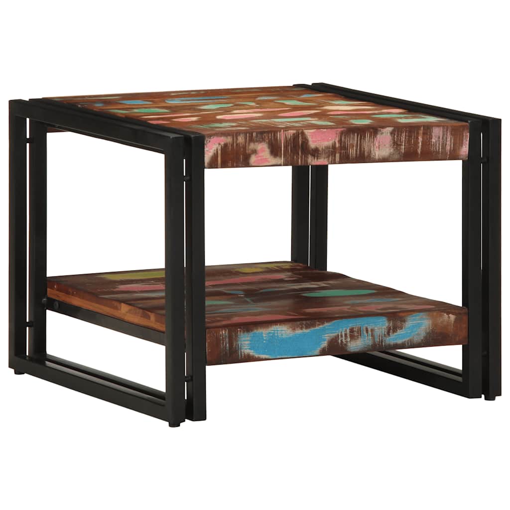 Salongbord Sofabord Tre Gjenvunnet Heltre flerfarget 50x50x38 cm