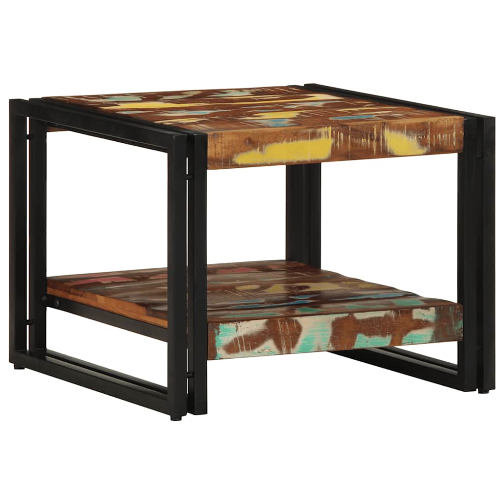 Salongbord Sofabord Tre Gjenvunnet Heltre flerfarget 50x50x38 cm