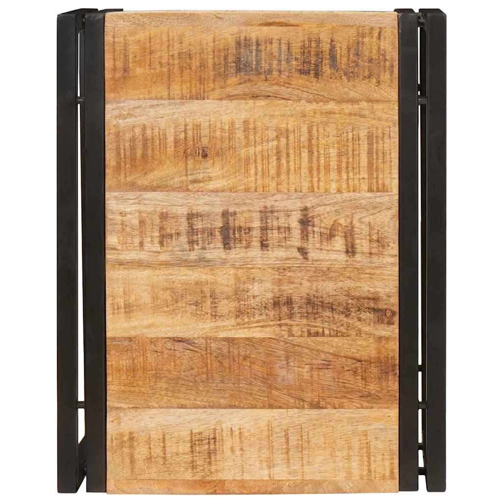 Badehylle med hylle 40 x 50 x 23 cm Massiv mango tre, jern