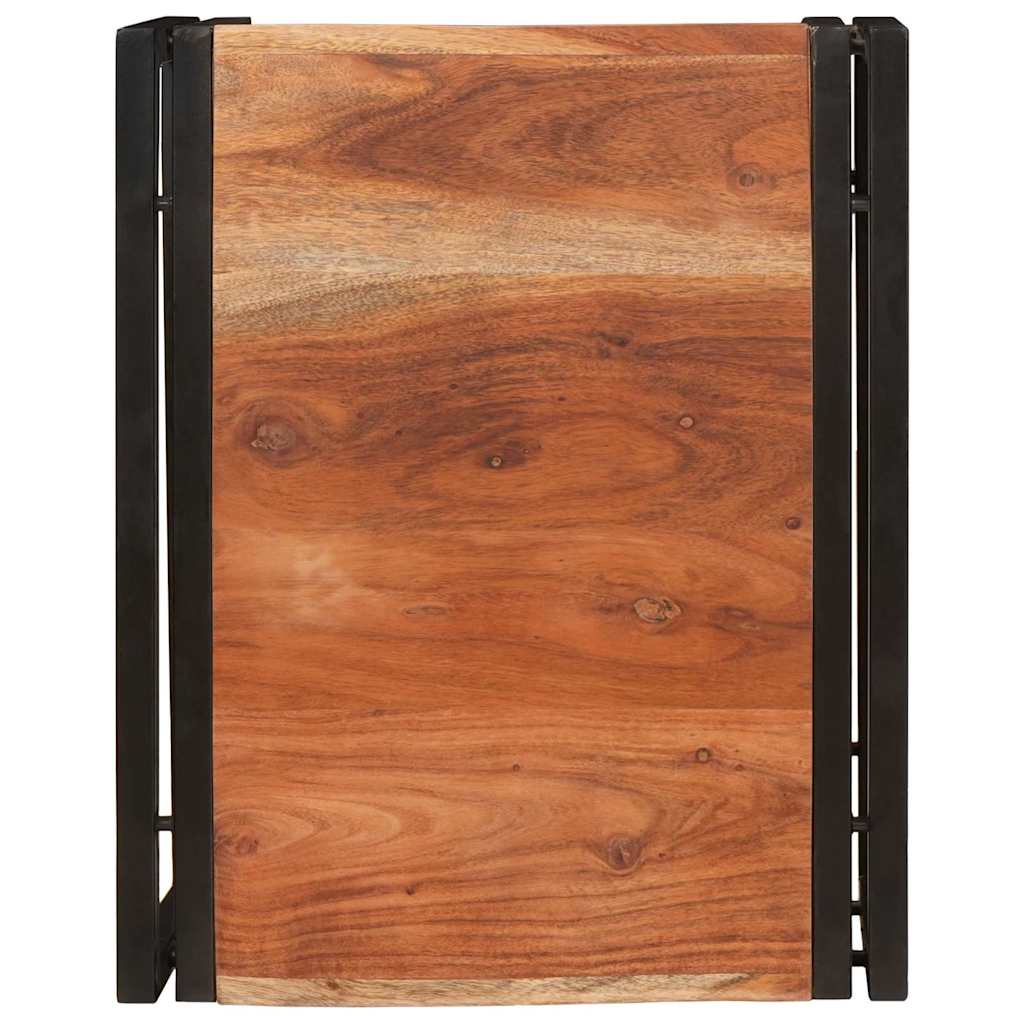 Badehylle med hylle 40 x 50 x 23 cm Massiv mango tre, jern