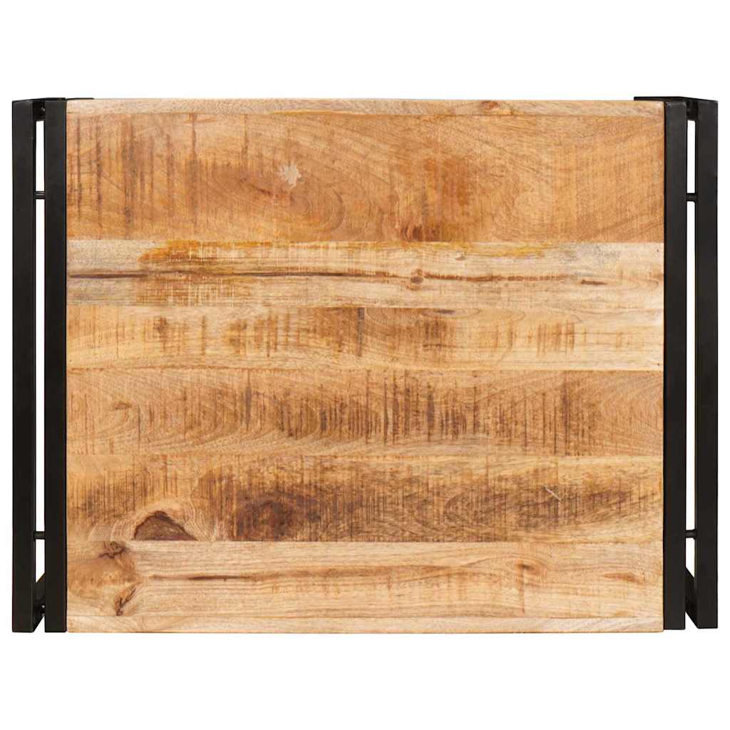 Badehylle med hylle 65 x 50 x 23 cm Massiv mango tre, jern