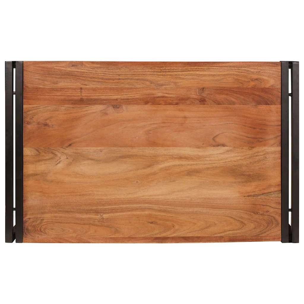 Badehylle med hylle 80 x 50 x 23 cm Massiv mango tre, jern
