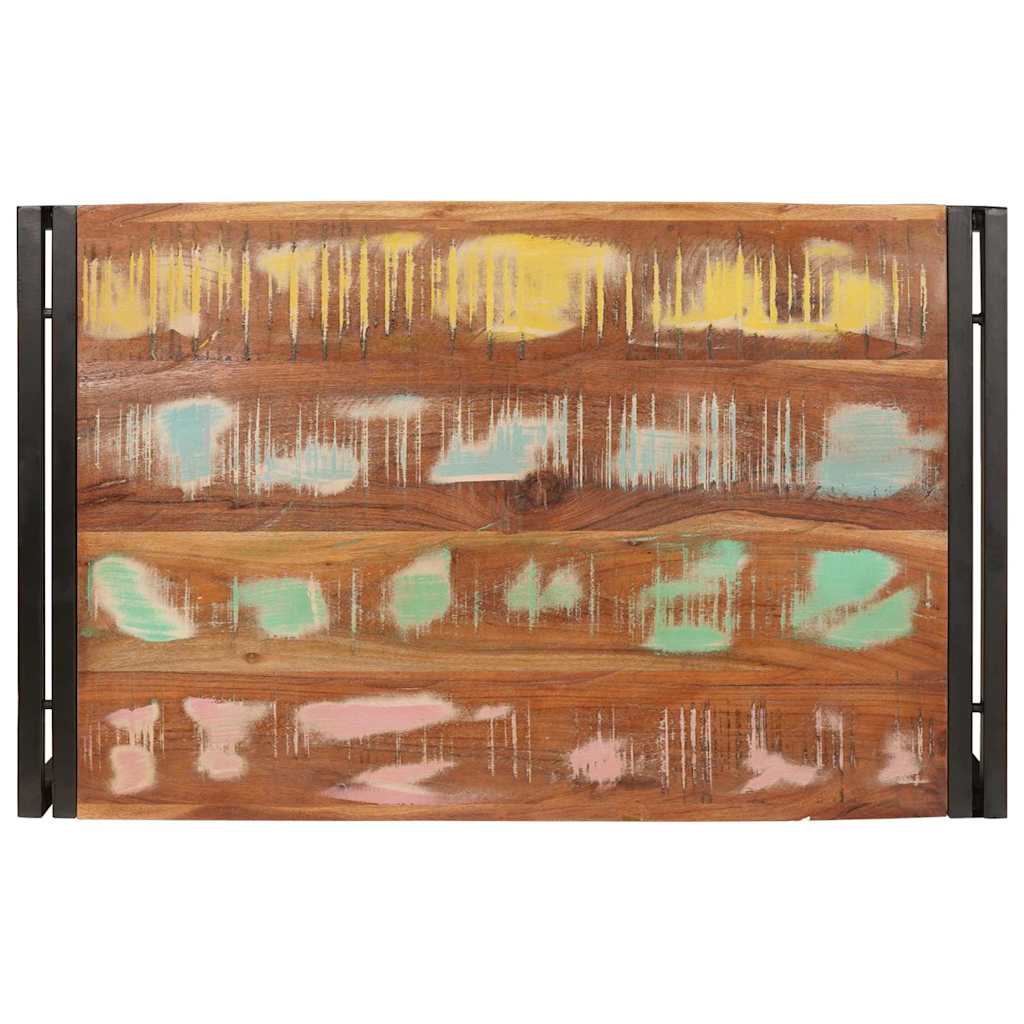 Badehylle med hylle 80 x 50 x 23 cm Massiv mango tre, jern