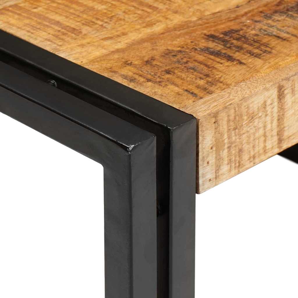 Badehylle med hylle 100 x 50 x 23 cm Massiv mango tre, jern