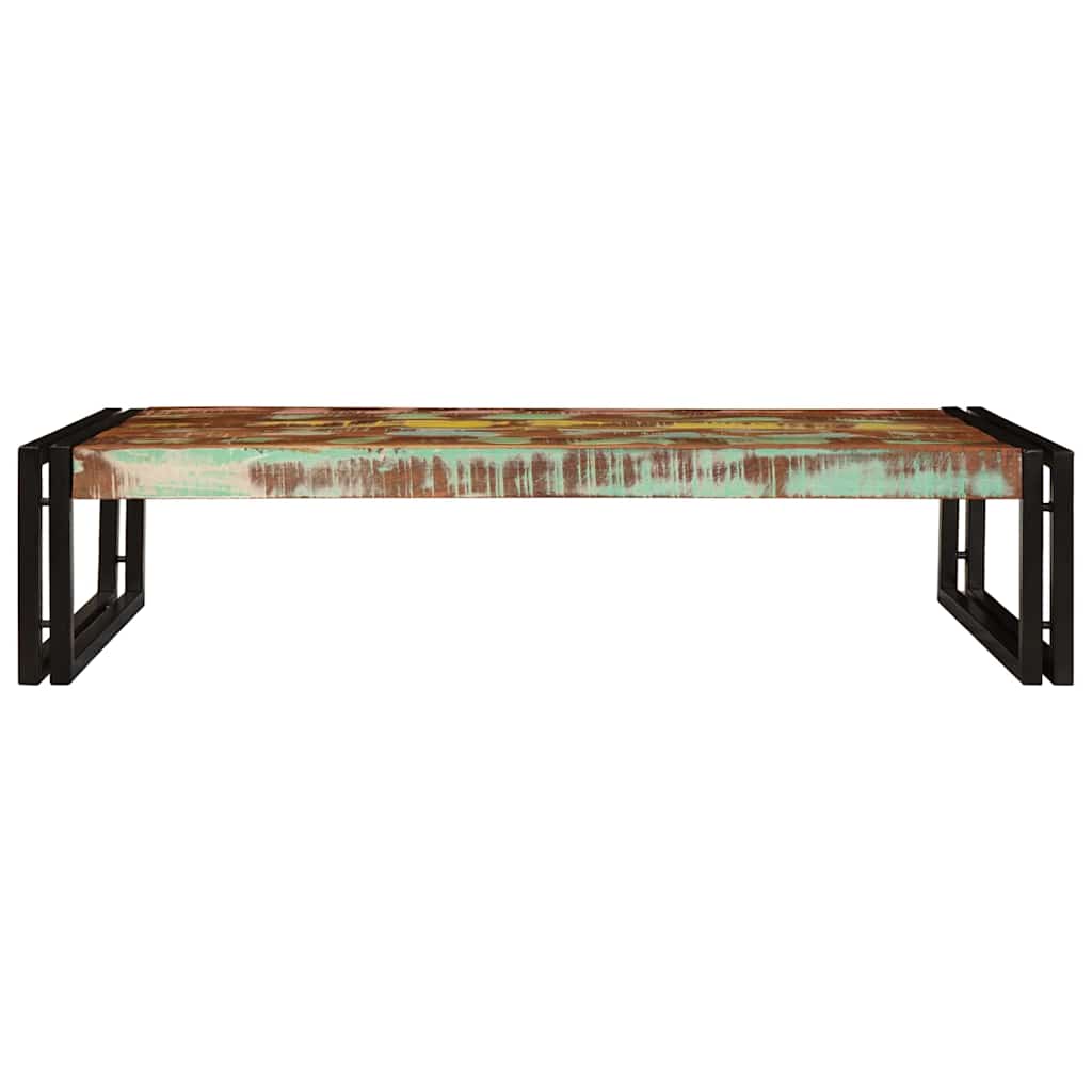 Badehylle med hylle 100 x 50 x 23 cm Massiv mango tre, jern