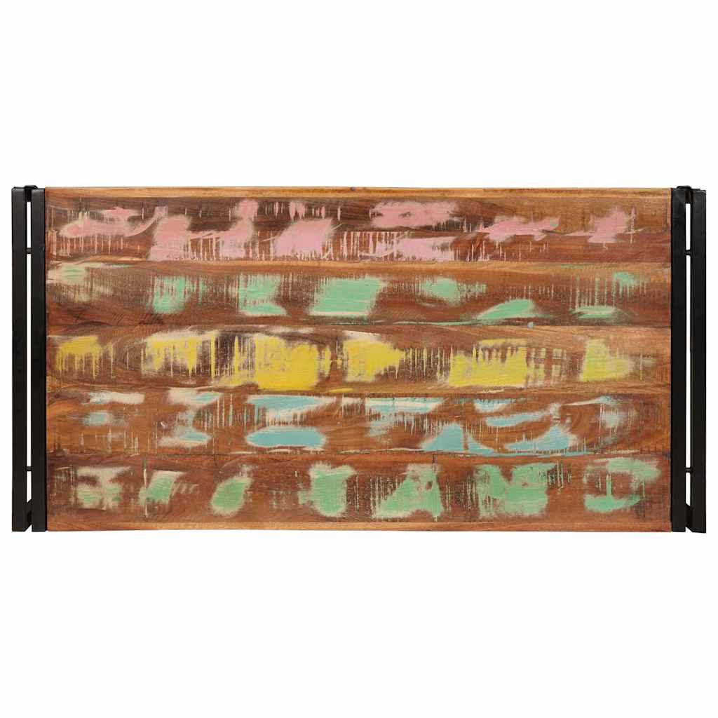 Badehylle med hylle 100 x 50 x 23 cm Massiv mango tre, jern