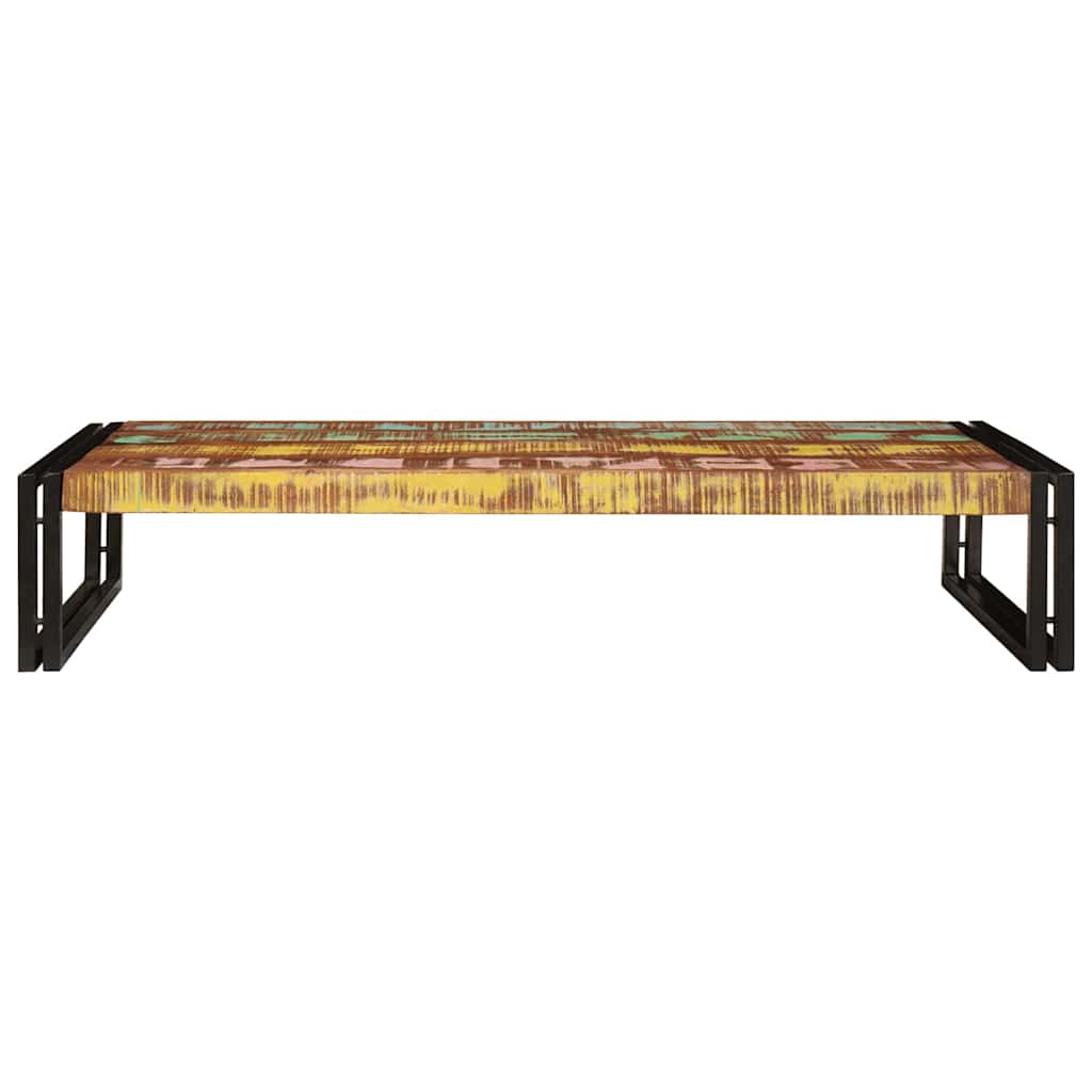 Badehylle med hylle 120 x 50 x 23 cm Massiv mango tre, jern