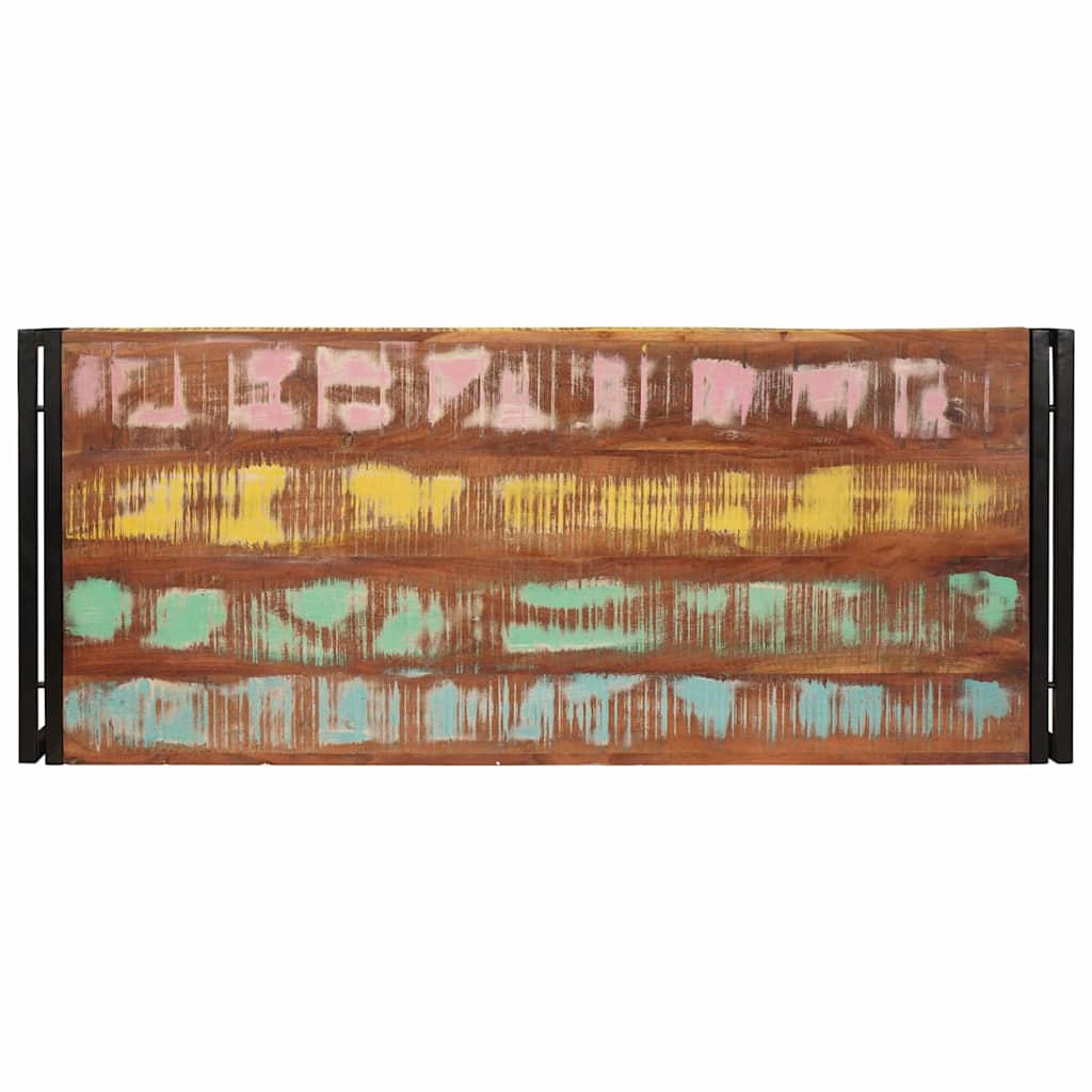 Badehylle med hylle 120 x 50 x 23 cm Massiv mango tre, jern