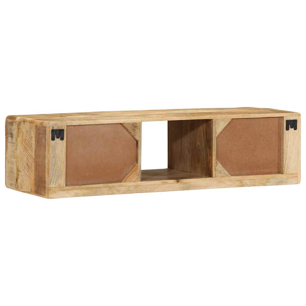 TV-Møbel Tre Tv-benk Veggmontert 100x32x25 cm grovt heltre mangotre