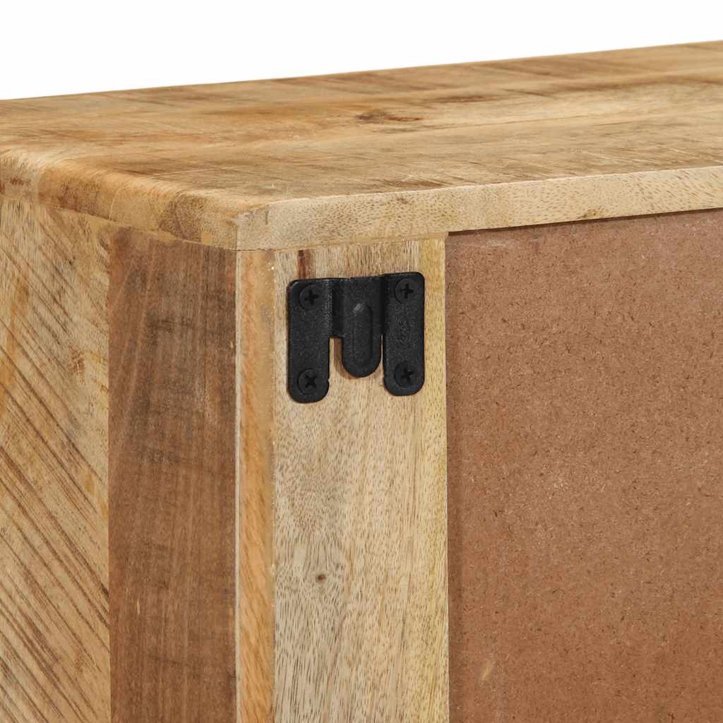 TV-Møbel Tre Tv-benk Veggmontert 100x32x25 cm grovt heltre mangotre