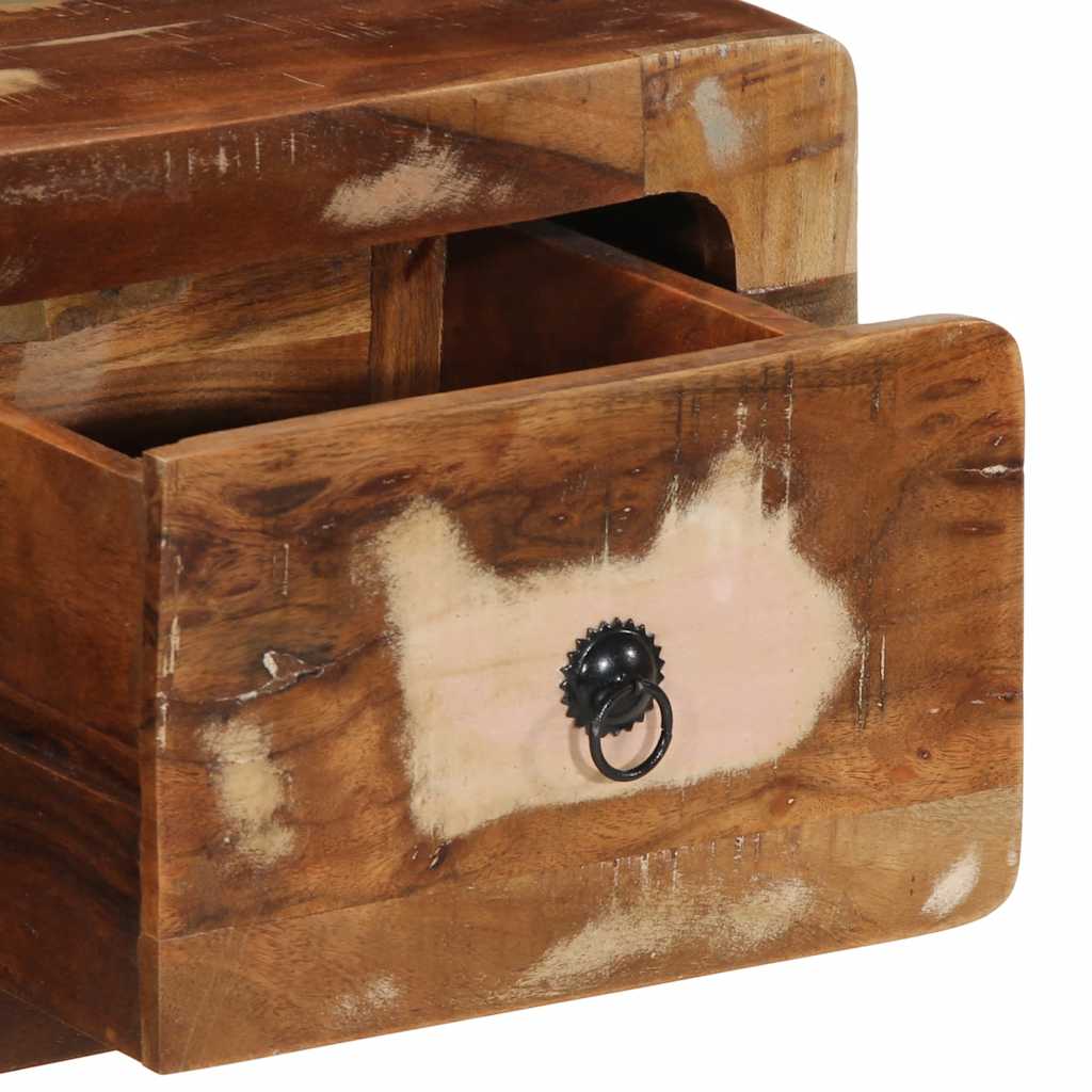 TV-Møbel Tre Tv-benk Veggmontert 100x32x25 cm gjenvunnet heltre