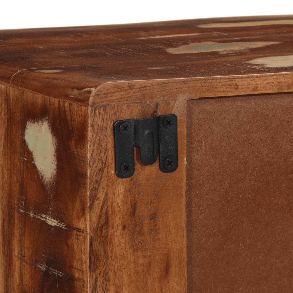 TV-Møbel Tre Tv-benk Veggmontert 100x32x25 cm gjenvunnet heltre