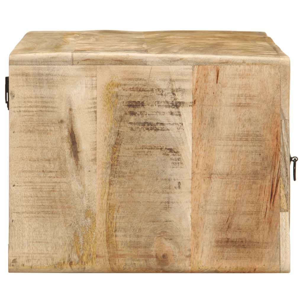TV-Møbel Tre Tv-benk Veggmontert 100x32x25 cm grovt heltre mangotre