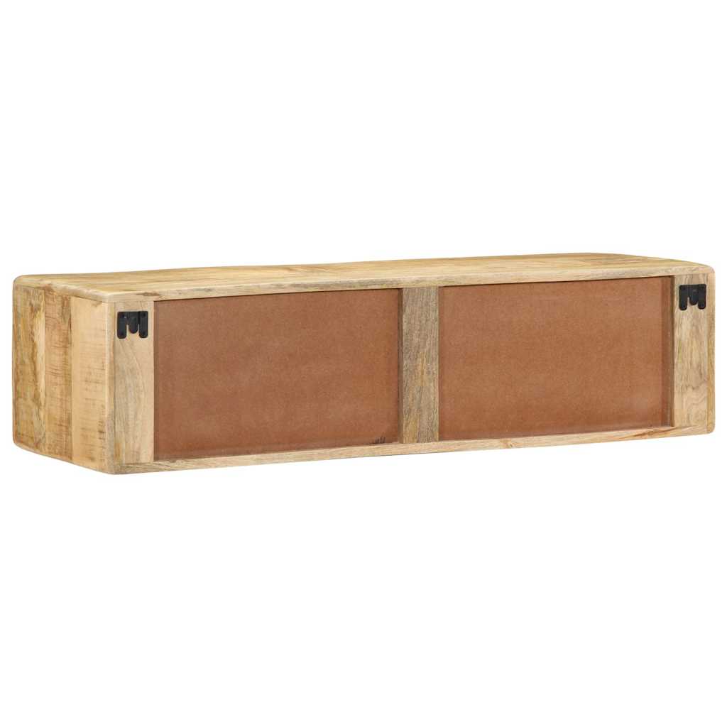 TV-Møbel Tre Tv-benk Veggmontert 100x32x25 cm grovt heltre mangotre