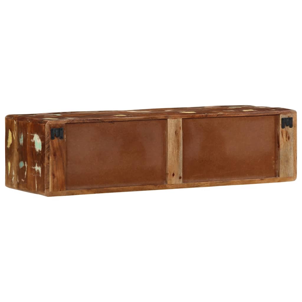 TV-Møbel Tre Tv-benk Veggmontert 100x32x25 cm gjenvunnet heltre