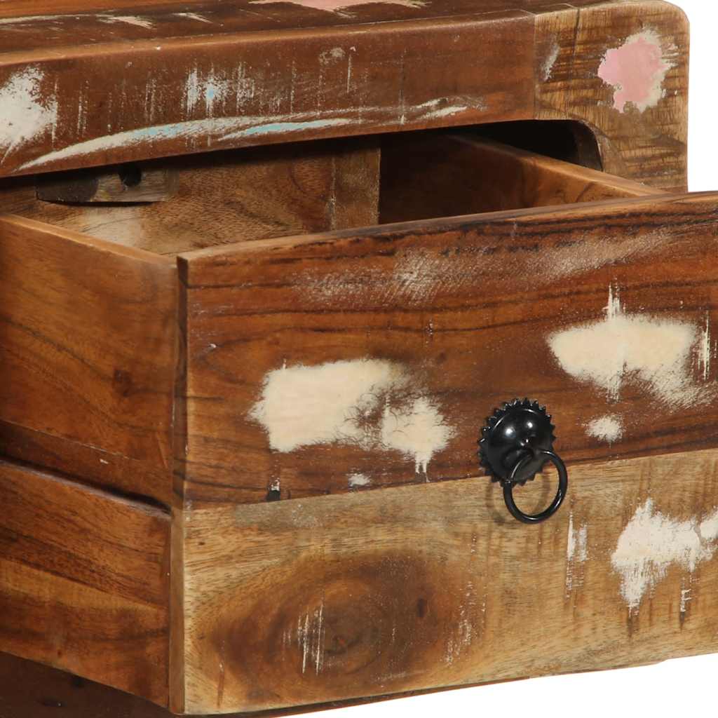 TV-Møbel Tre Tv-benk Veggmontert 100x32x25 cm gjenvunnet heltre