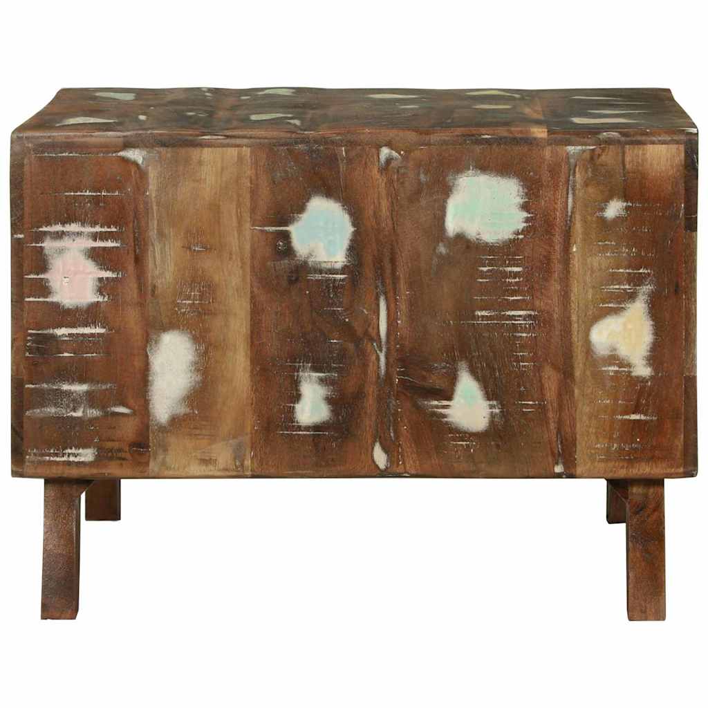 Salongbord Sofabord Tre Flerfarget 50 x 50 x 35 cm gjenvunnet heltre