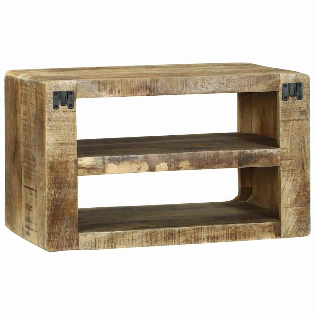 TV-Møbel Tre TV-benk med hylle Brun 60 x 32 x 36 cm Massivt mangotre