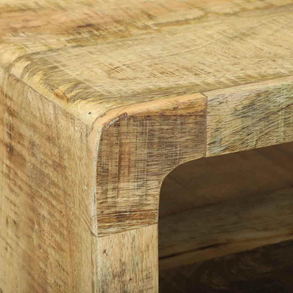 TV-Møbel Tre TV-benk med hylle Brun 80 x 32 x 36 cm Massivt mangotre