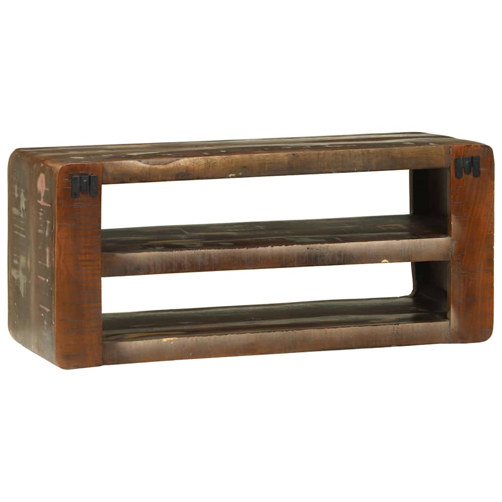 TV-Møbel Tre TV-benk Flerfarget 80 x 32 x 36 cm Massivt gjenvunnet tre